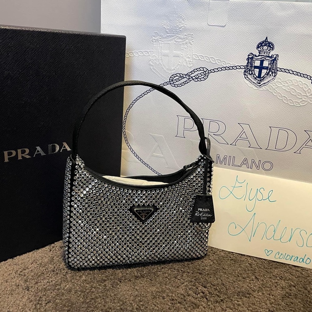 Black 2000 Prada Crystal Re Edition